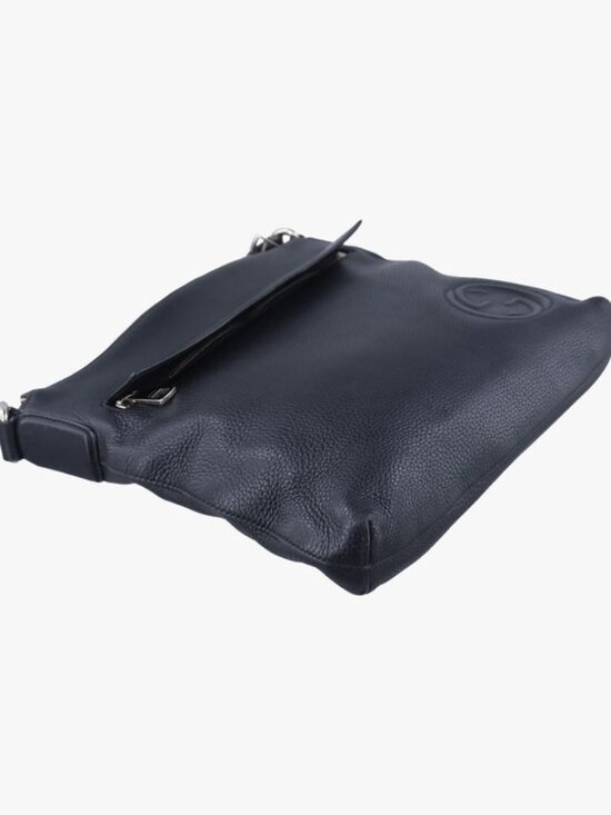 Gucci Interlocking Soho Messenger Black Leather Belt main image 2
